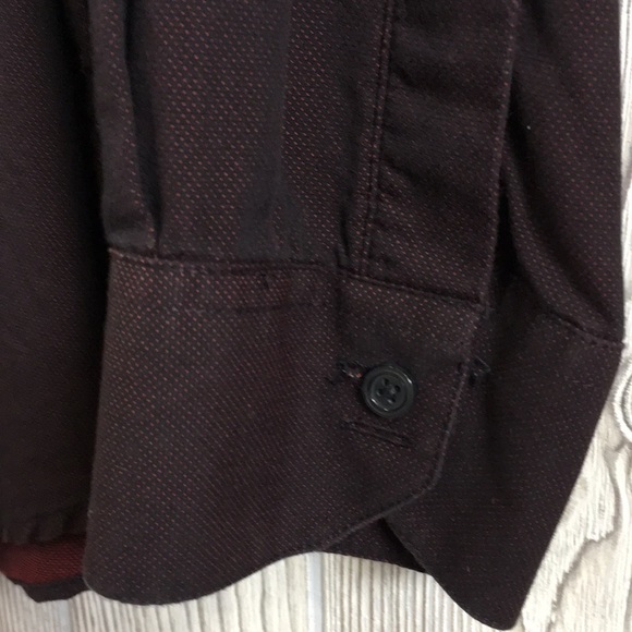 Vintage 90’s Structure Mens Burgundy Button Down Shirt Long Sleeve XLT - Picture 3 of 6
